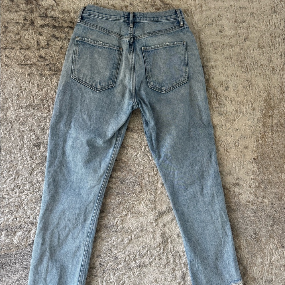 Agolde Riley High Rise Straight Crop Jeans - Picture 5 of 6